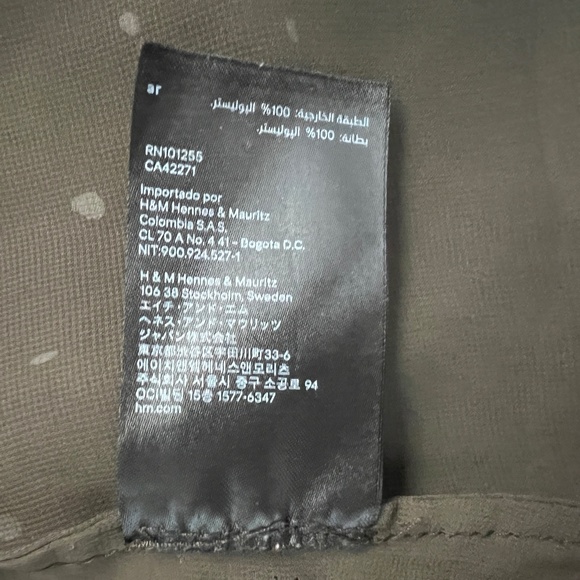 H&M - Kaki Polka Dot Midi Dress - Picture 8 of 11